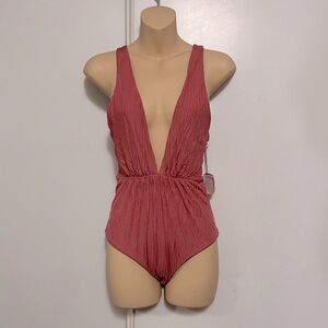 Tori Praver Swimwear Pink One Piece